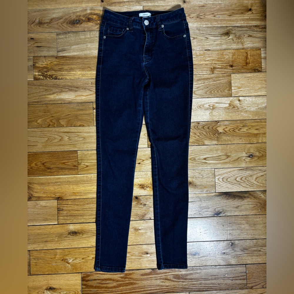 Forever 21 Dark Blue Denim Jeggings Skinny Stretch Jeans